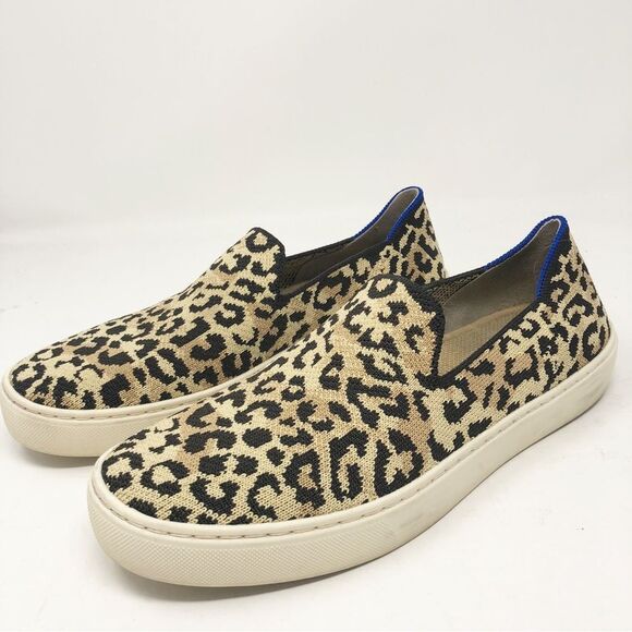 ROTHY’S | Camo Cat Leopard Animal Print Slip On Sneakers Women’s Size 8 - Picture 5 of 12